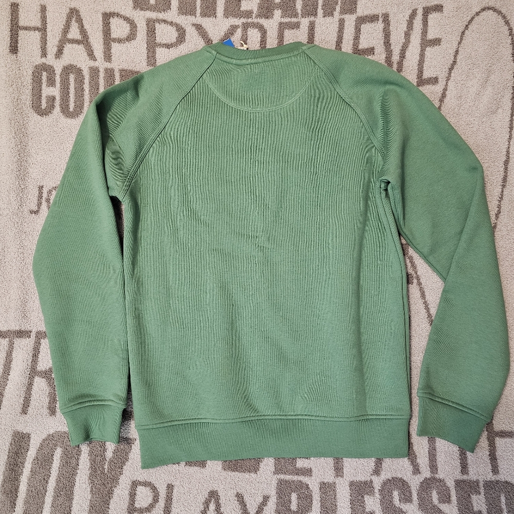 NWT Men's Adidas Essential Embroidered Crewneck Sweatshirt S - Picture 3 of 6